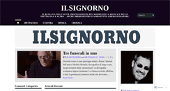 Desktop Screenshot of ilsignorno.com